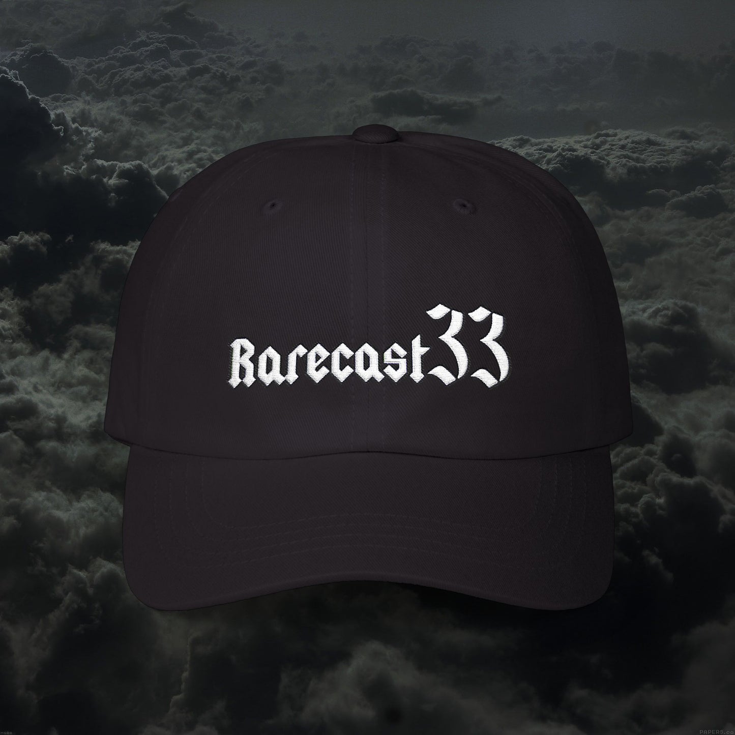 Rarecast33 "White-out" Logo Cap